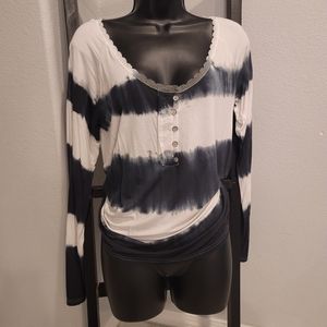Piper Tie Dye Henley Shirt